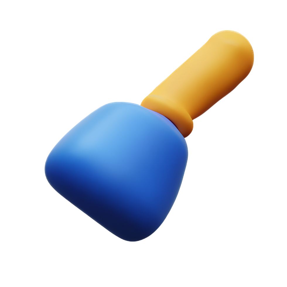 paint brush 3d rendering icon illustration png