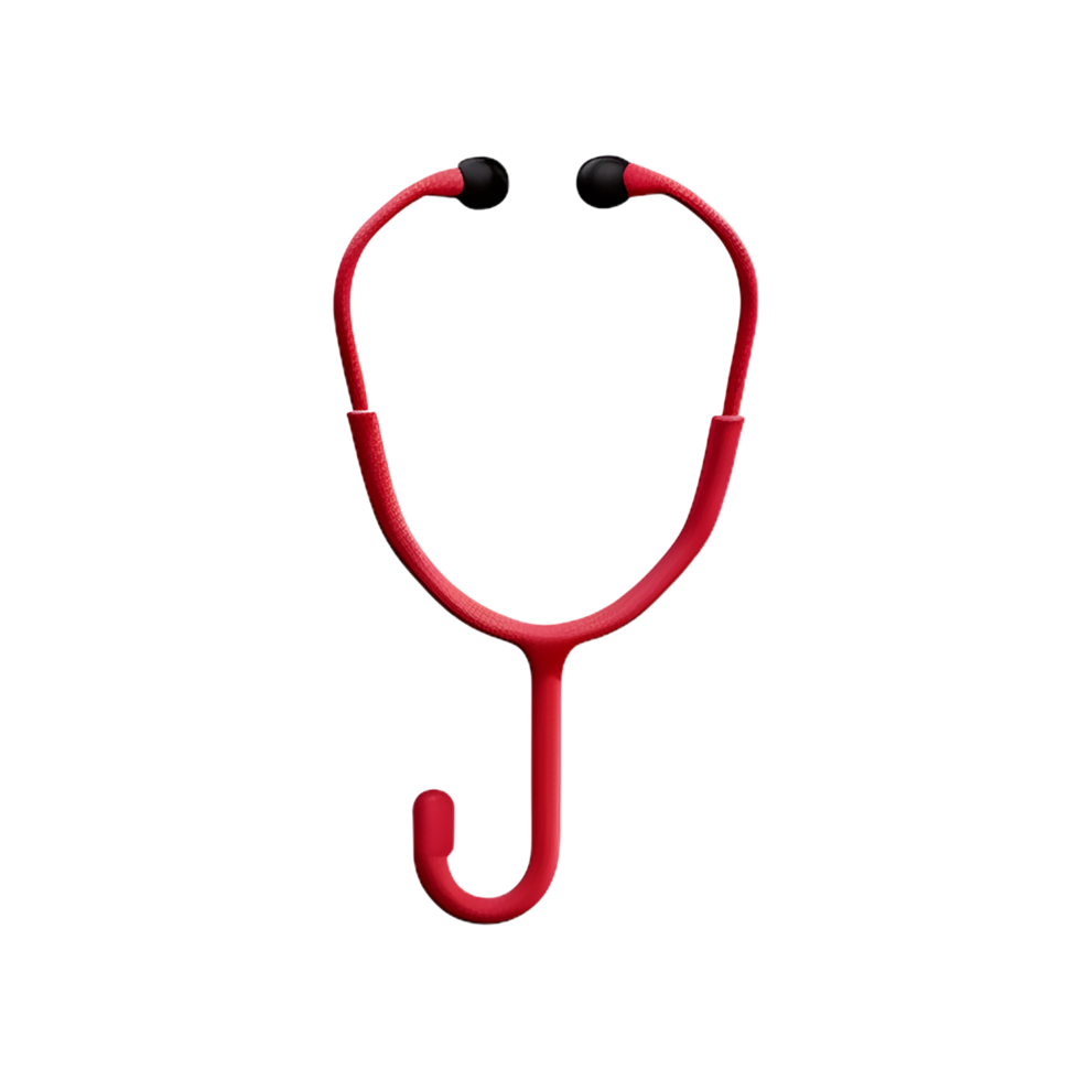 stethoscope 3d rendering icon illustration png