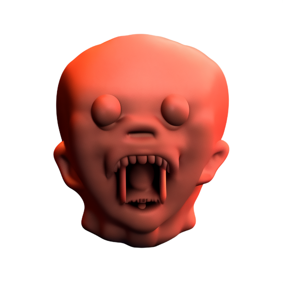 horror 3d rendering icon illustration png