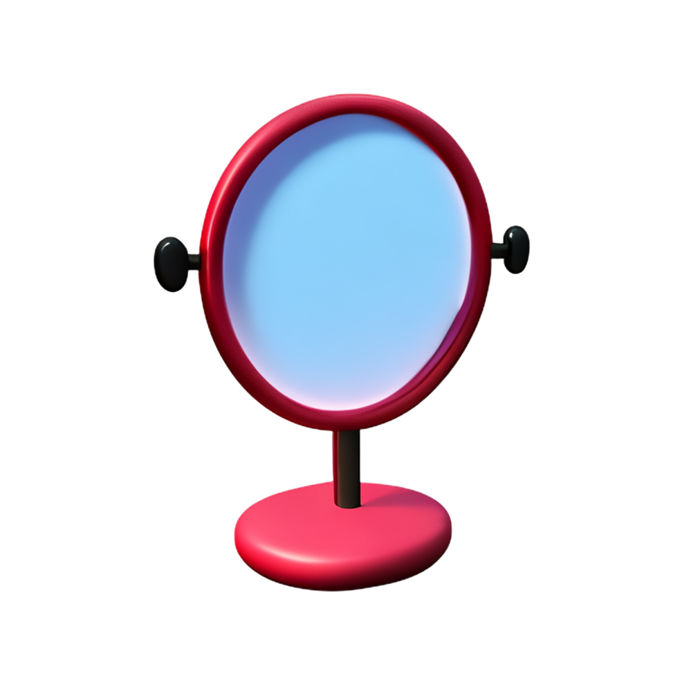 mirror 3d rendering icon illustration png