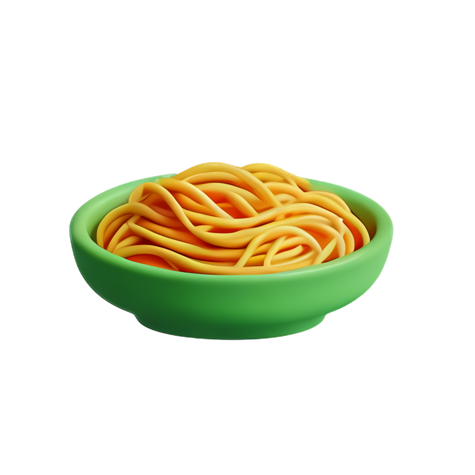 pasta 3d rendering icon illustration png