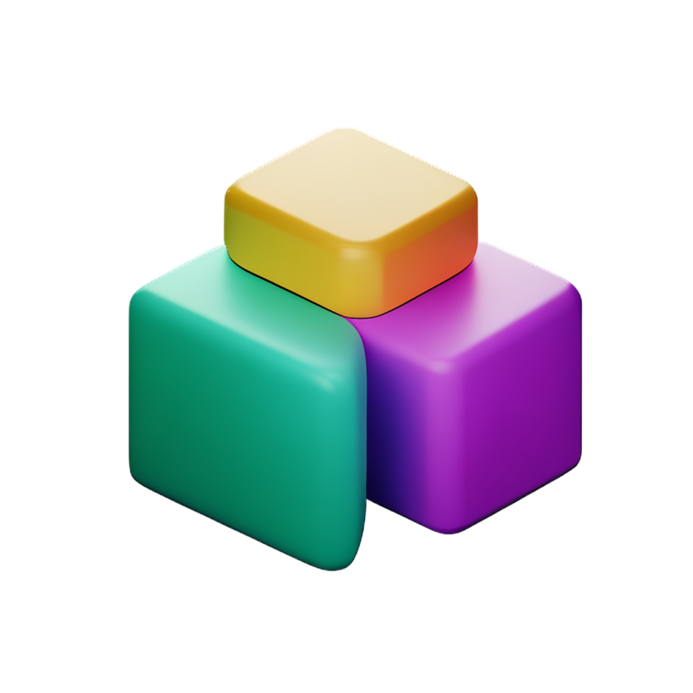 puzzle 3d rendering icon illustration png