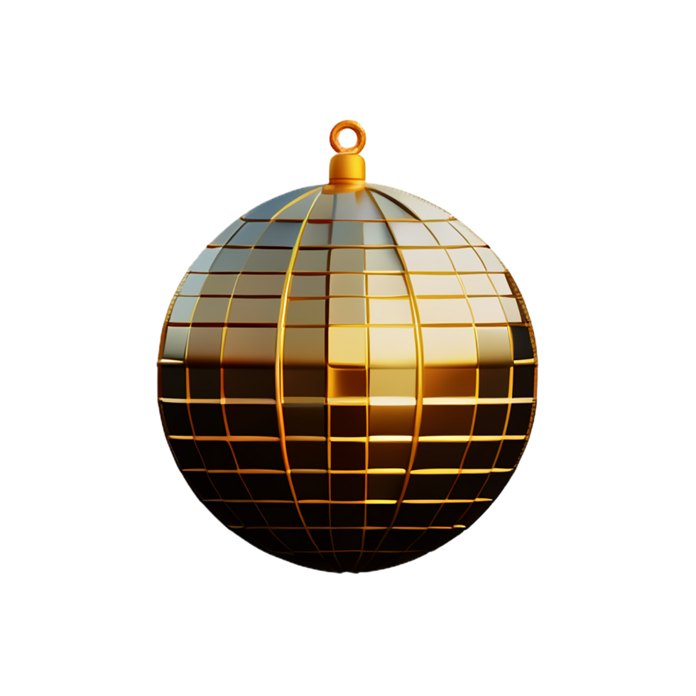 Disco ball 3d rendering icon illustration png