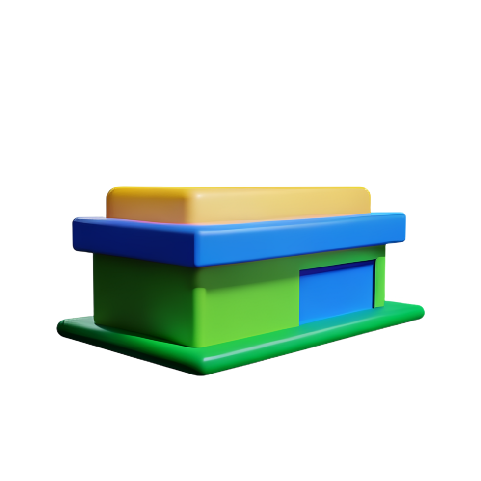 warehouse 3d rendering icon illustration png