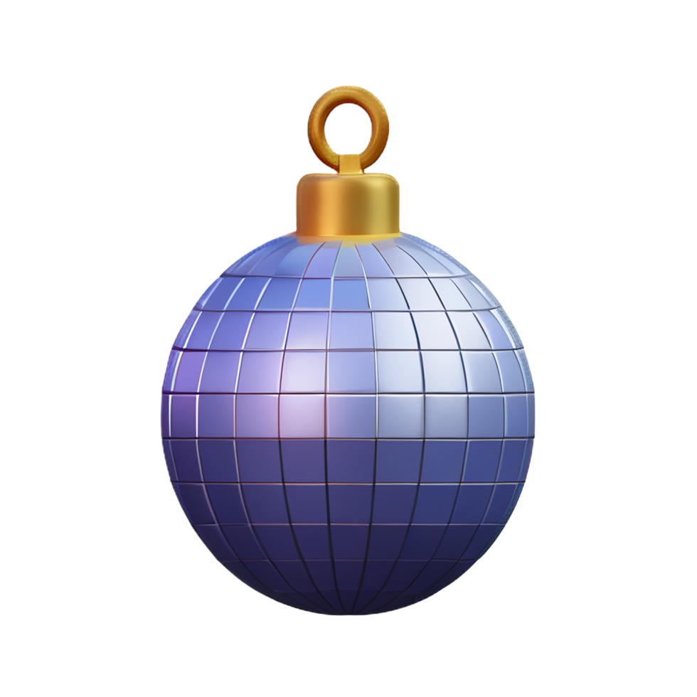Disco ball 3d rendering icon illustration png