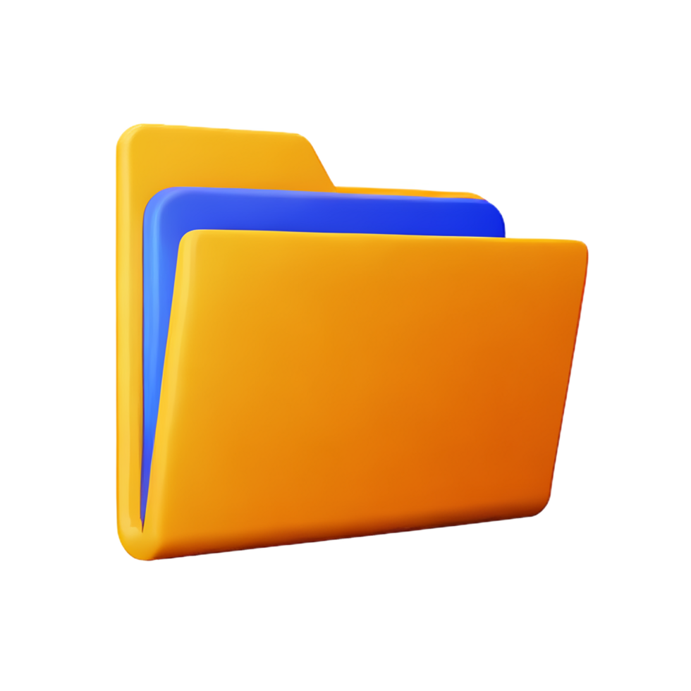 folder 3d rendering icon illustration png