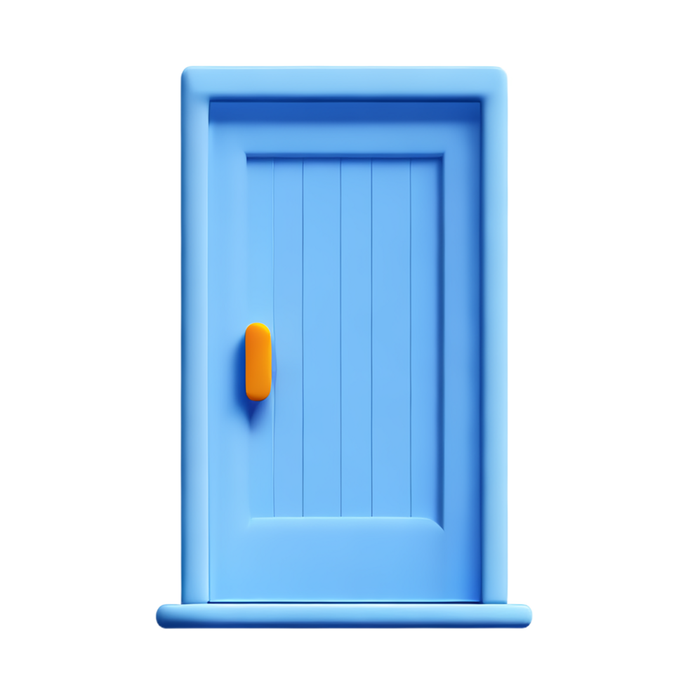 porta 3d Renderização ícone ilustração png