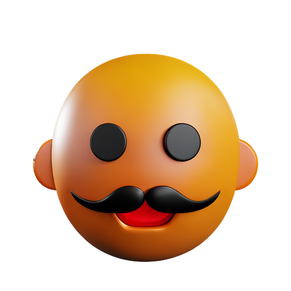 beard  3d rendering icon illustration png
