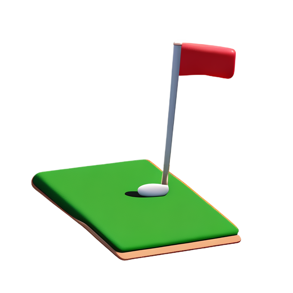 golf 3d renderen icoon illustratie png