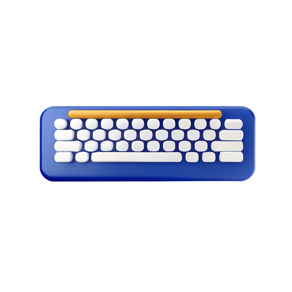 clavier 3d le rendu icône illustration png