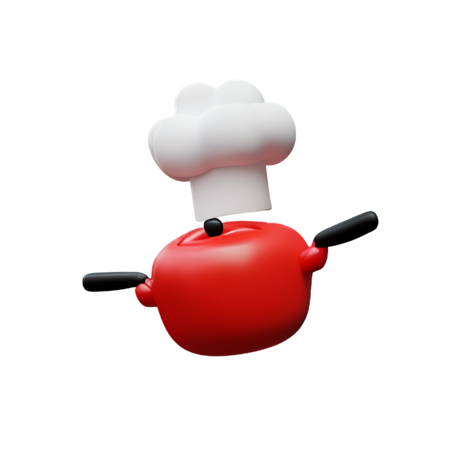 cooking 3d rendering icon illustration png