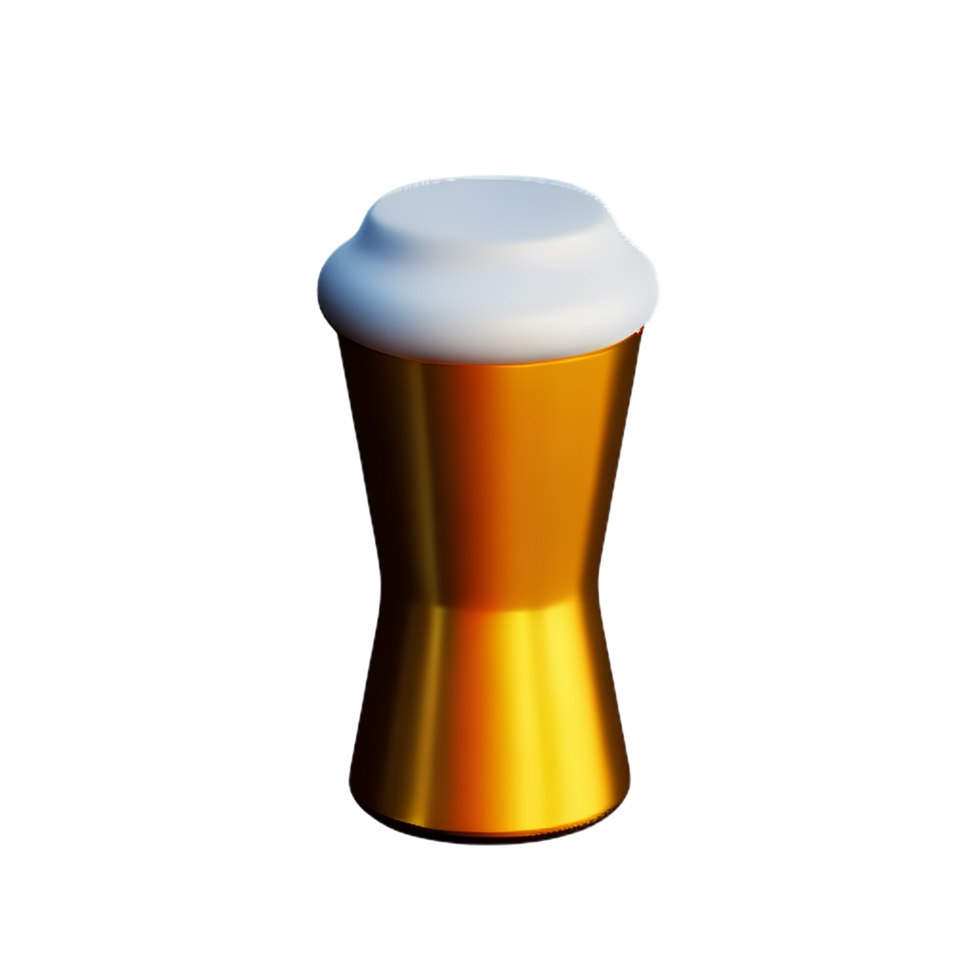 birra 3d interpretazione icona illustrazione png