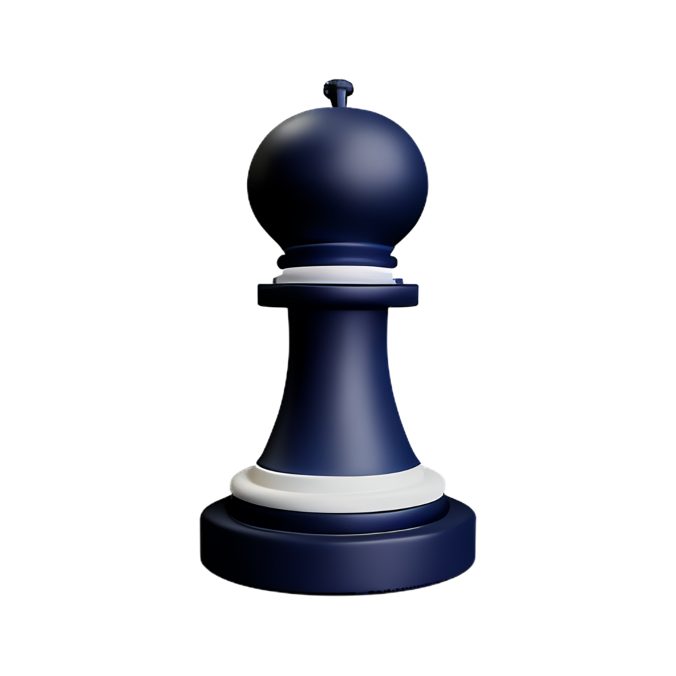 chess 3d rendering icon illustration png