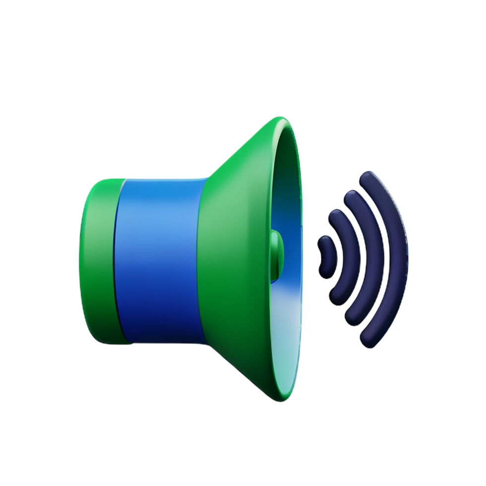 speaker 3d rendering icon illustration png