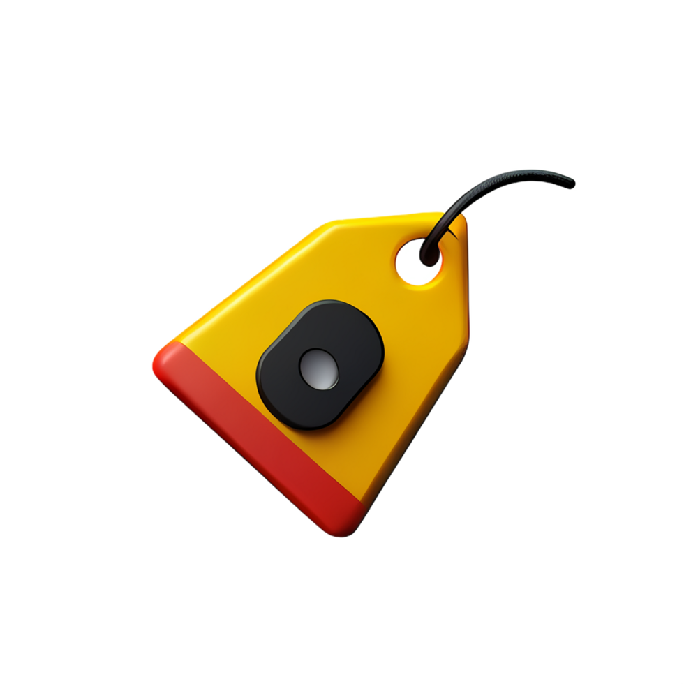 price tag 3d rendering icon illustration png