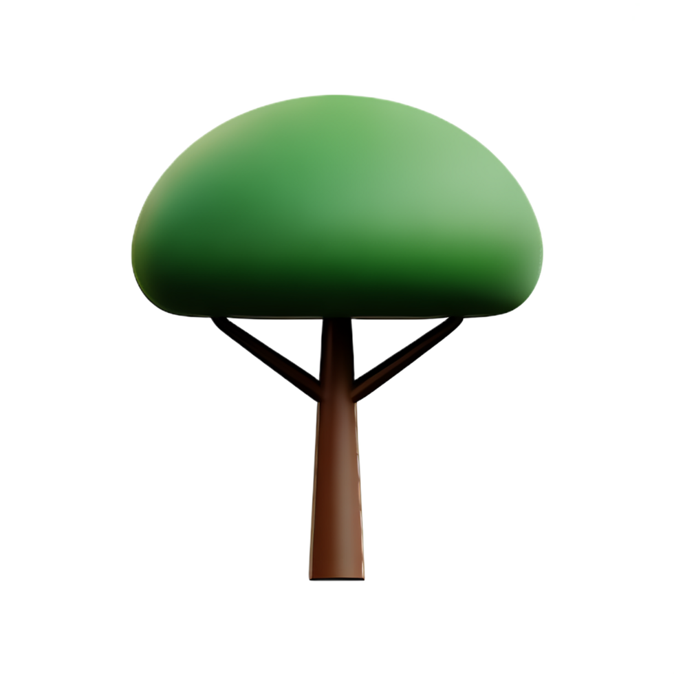 Tree 3d icon illustration png