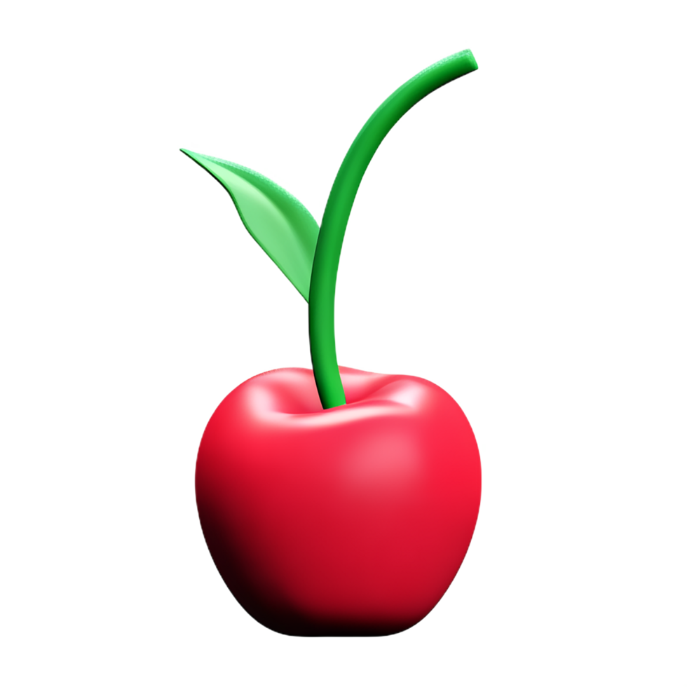 cherry 3d rendering icon illustration png