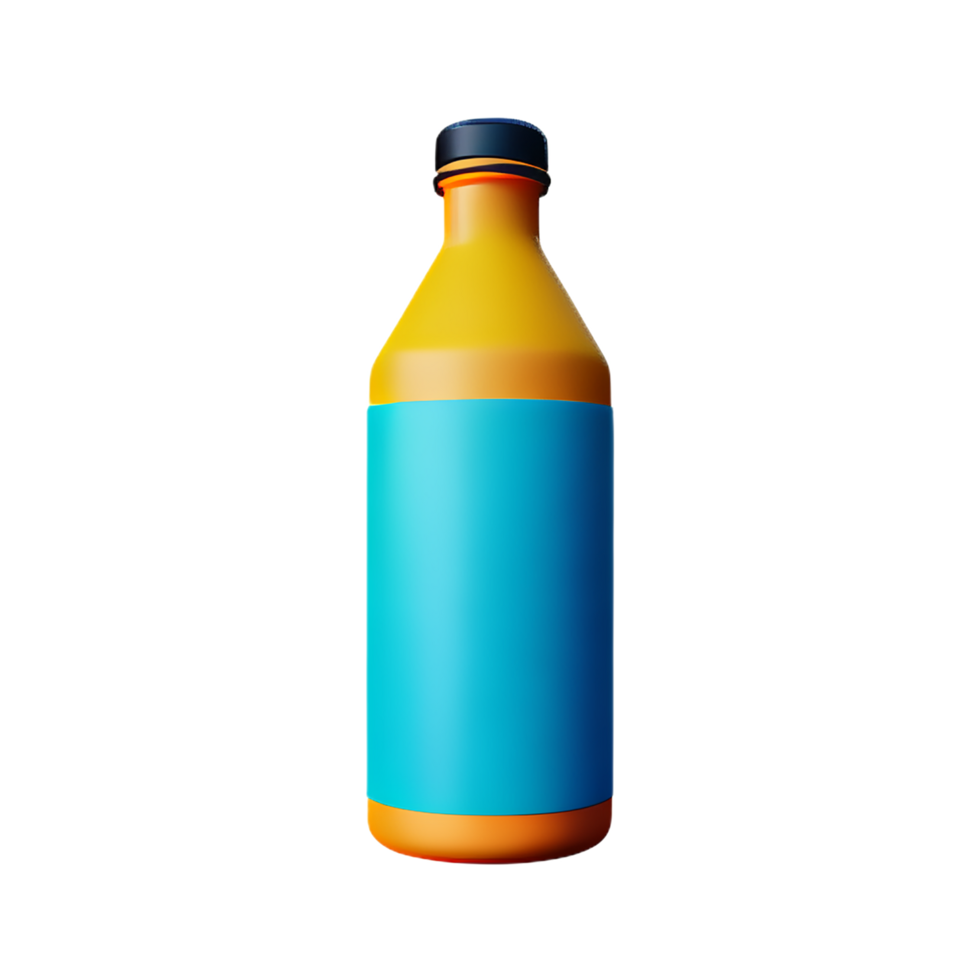 bottle 3d rendering icon illustration png