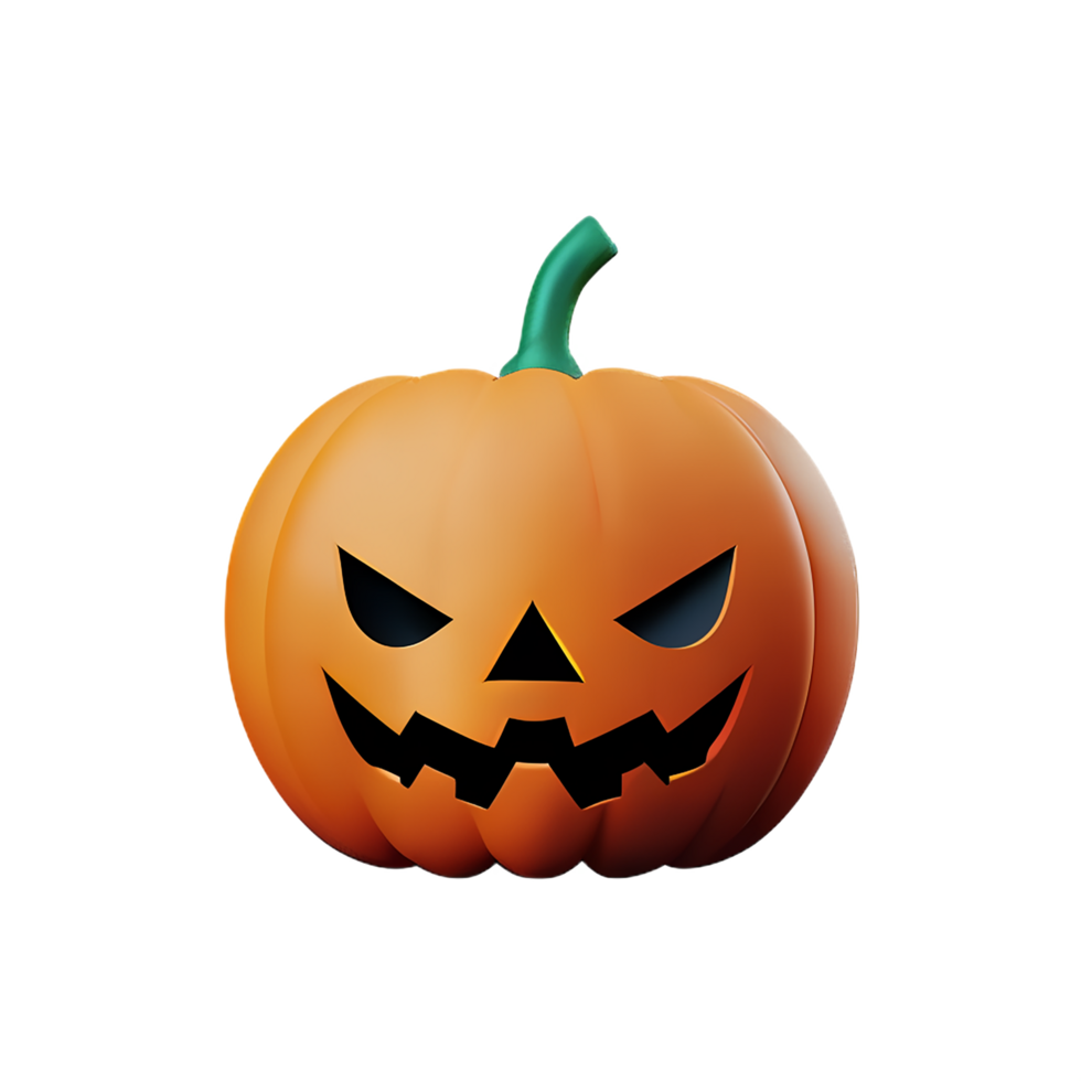 pumpkin  3d rendering icon illustration png