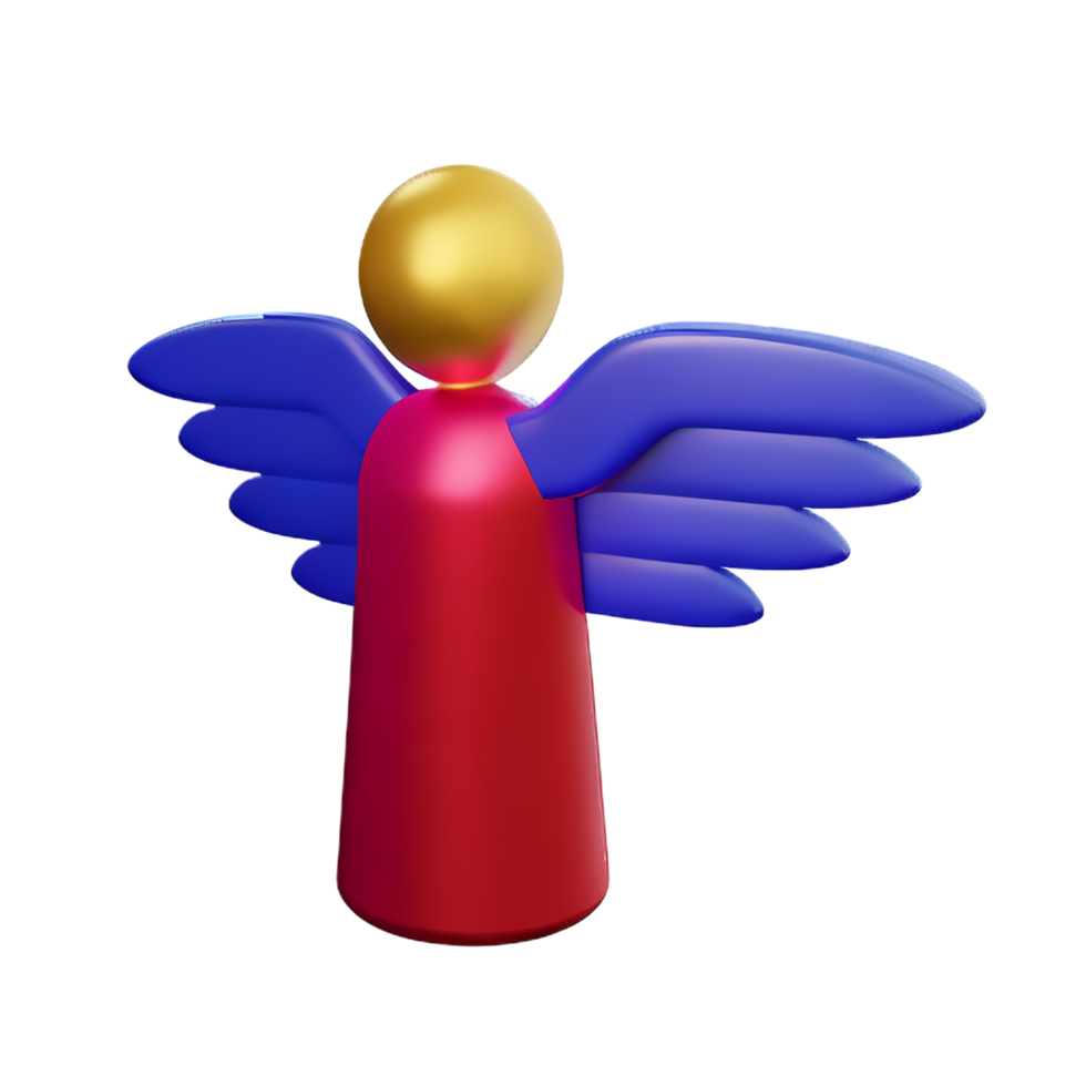 angel 3d rendering icon illustration png