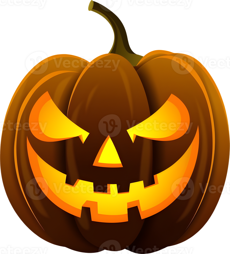 Jackolantern halloween pumpkin, AI generated 28597465 PNG