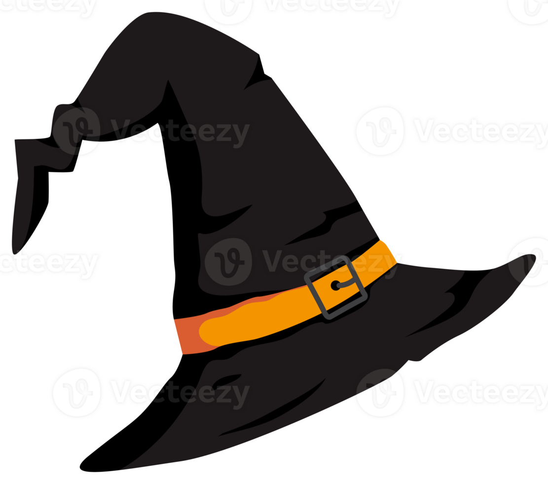 Halloween witch hat, PNG file no background, AI generated 28597558 PNG