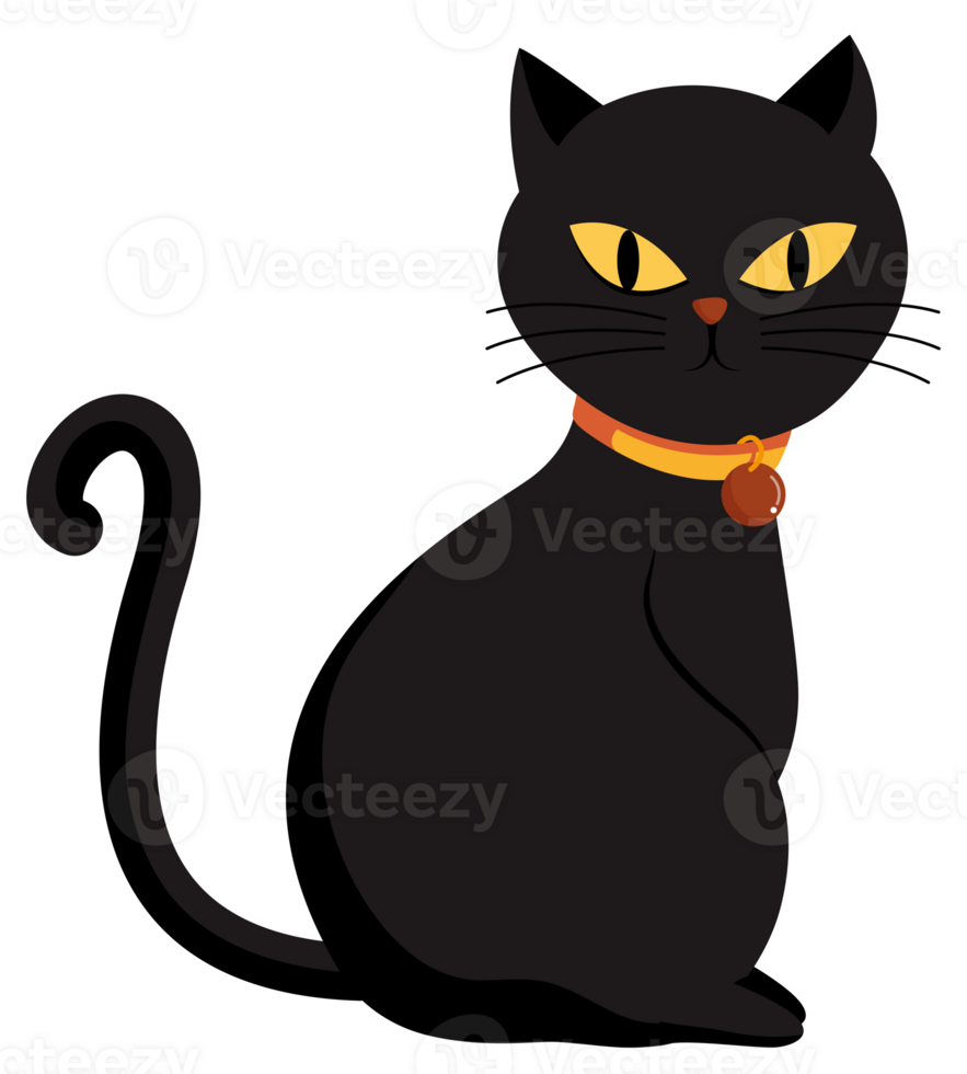 Halloween black cat, PNG file no background, AI generated 28597615 PNG