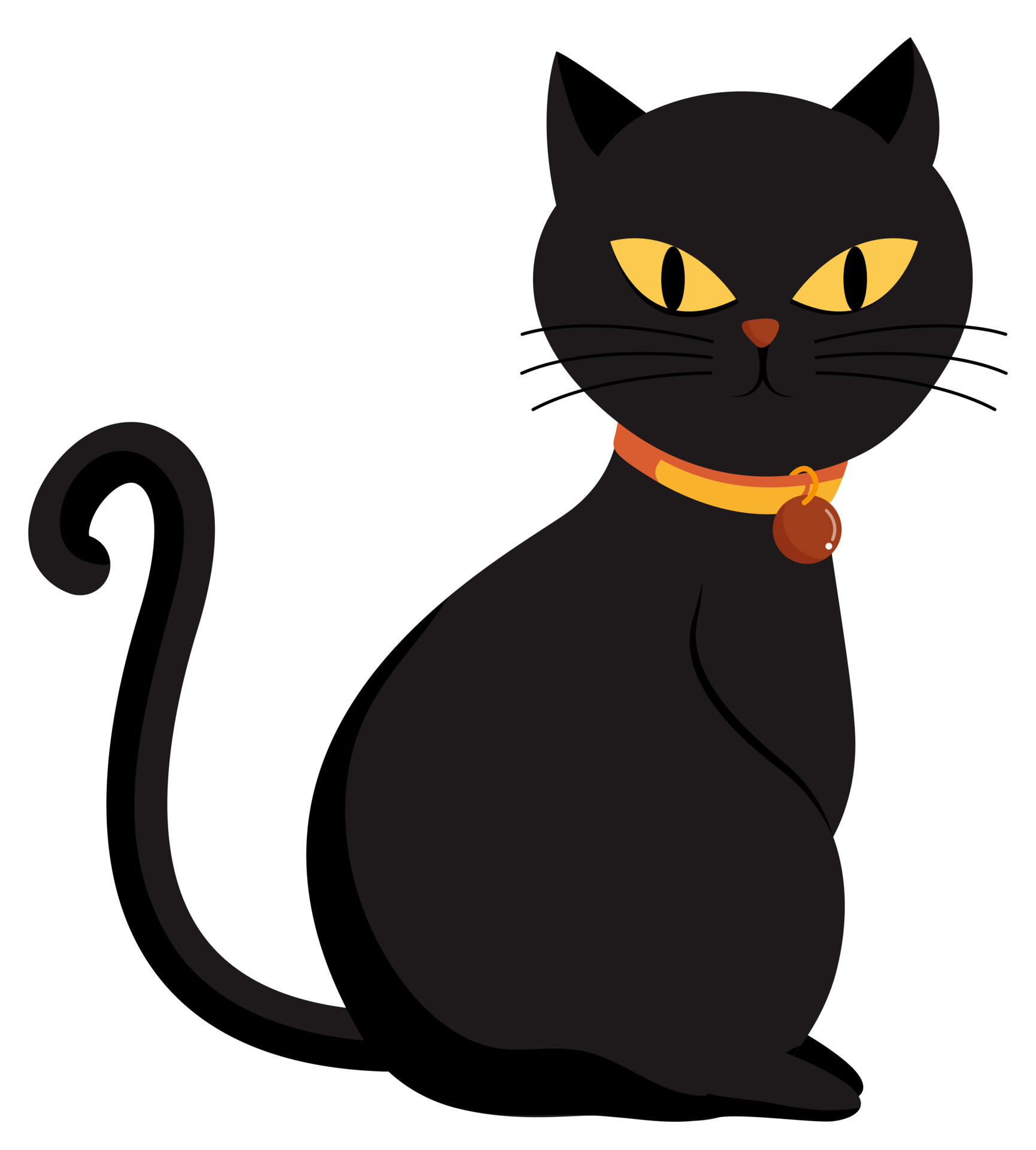 black cat clipart