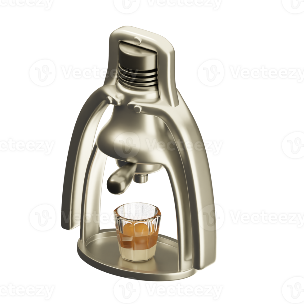 coffee press machine ilustration png
