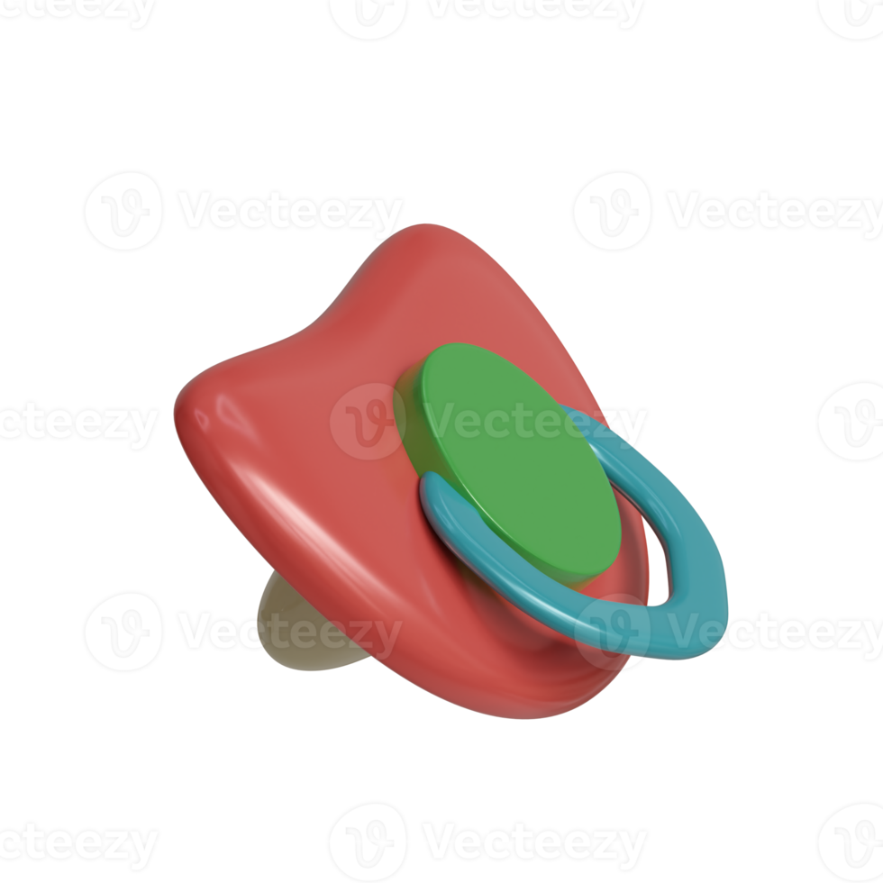 3d rendido chupeta perfeito para bebê produtos Projeto projeto png