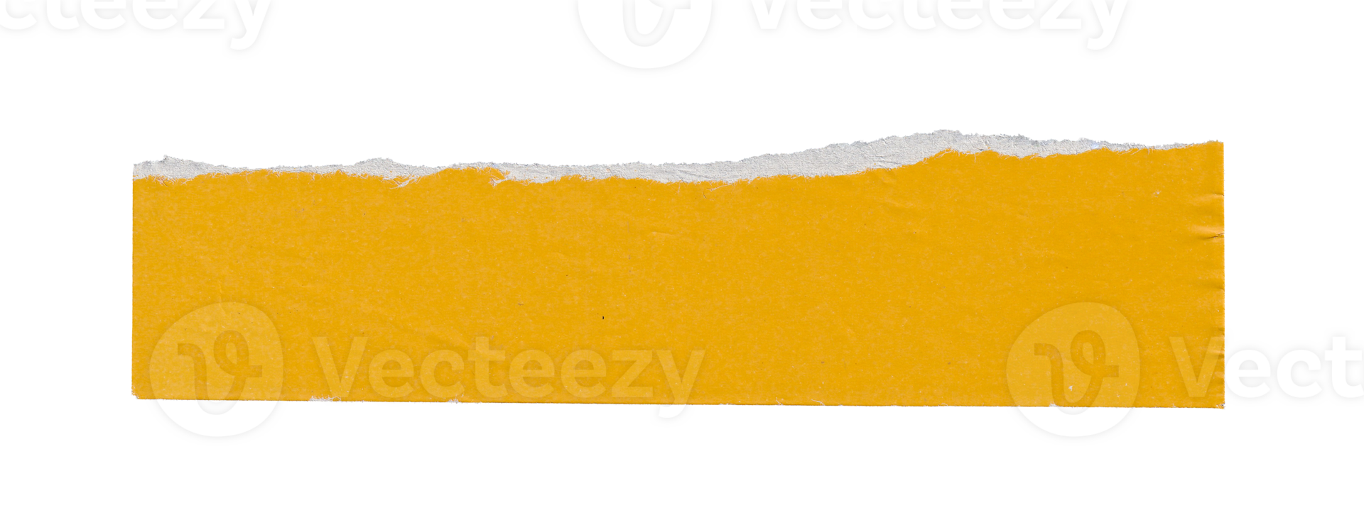yellow torn paper edge element png