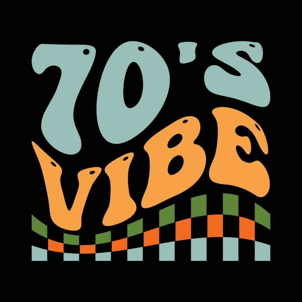 70's vibes groovy vector
