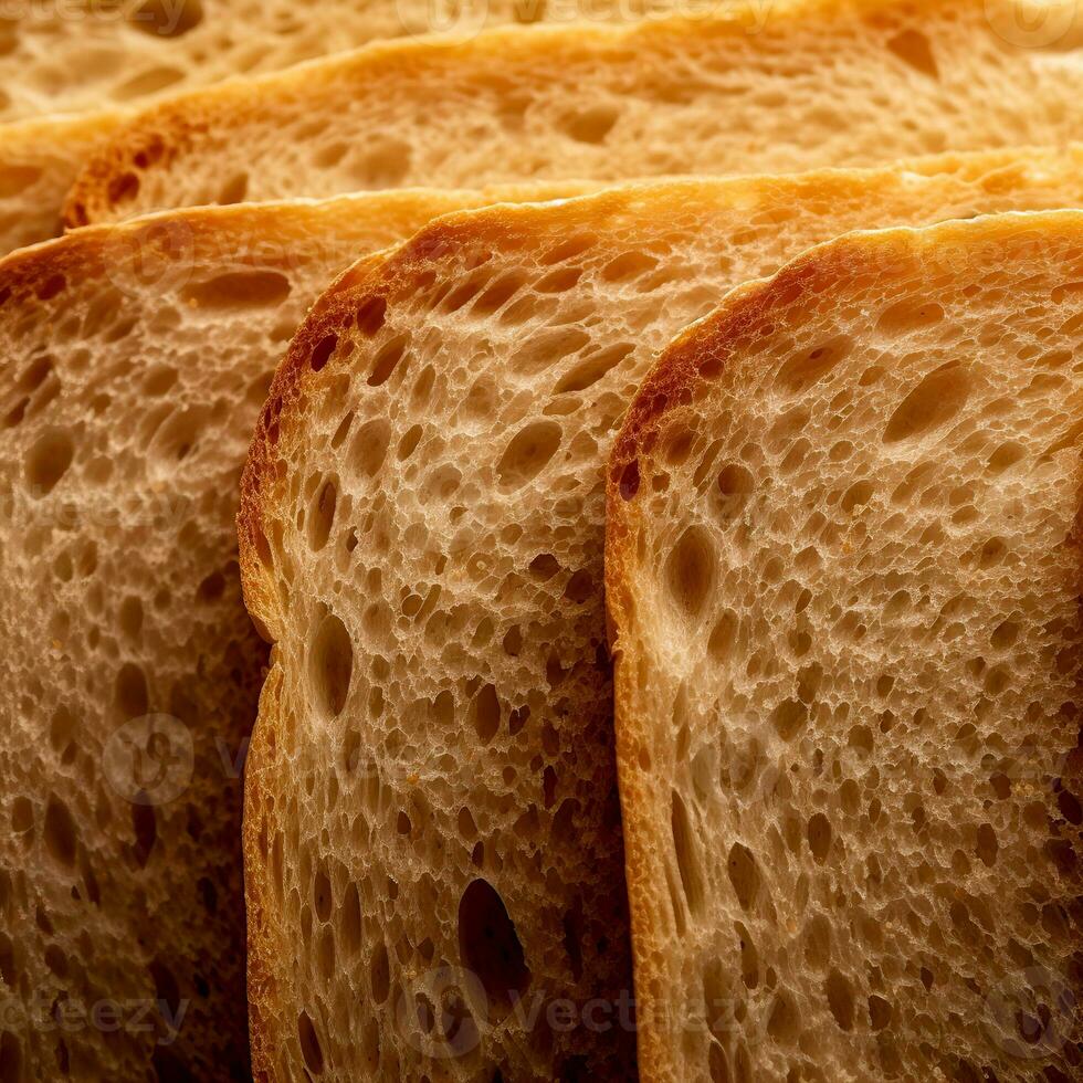 Fresh homebaked artisan sourdough bread. Texture of sliced loaf of bread close up. Bread background. photo