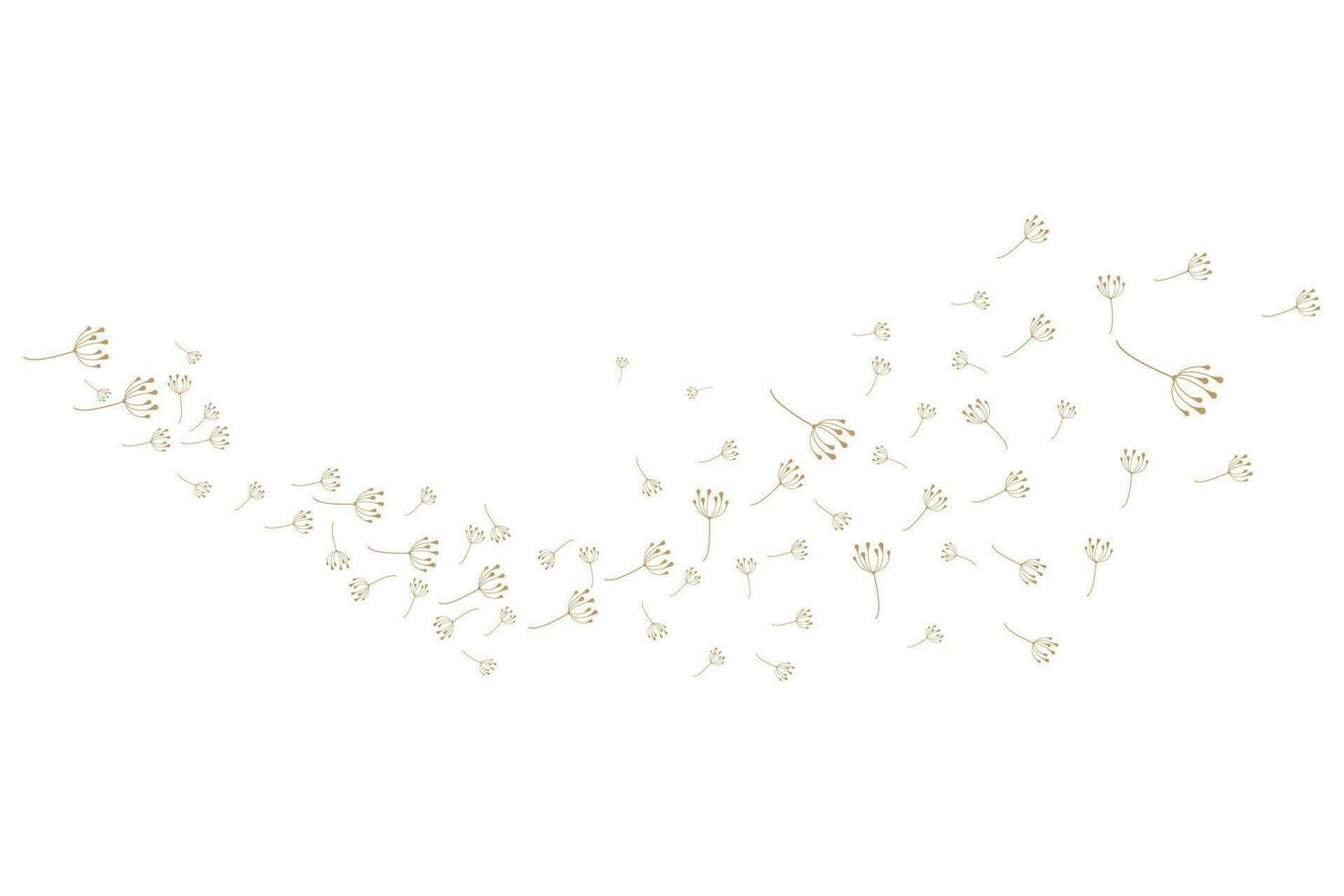 Dandelion Flower Logo Design Simple Vector Minimalist Symbol Template
