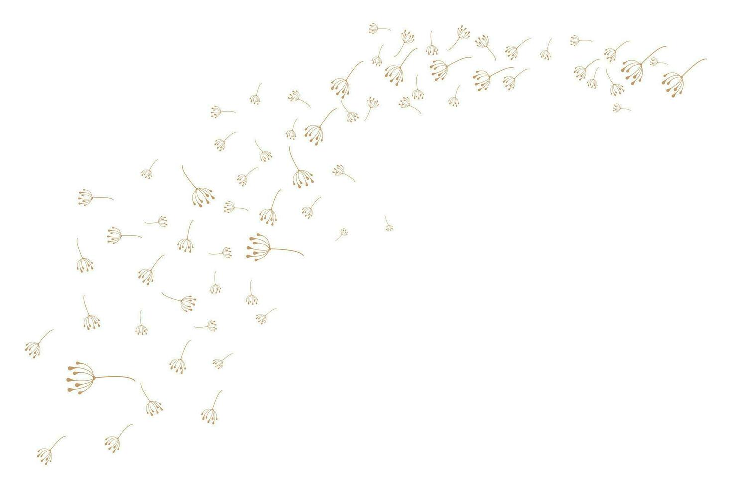 Dandelion Flower Logo Design Simple Vector Minimalist Symbol Template