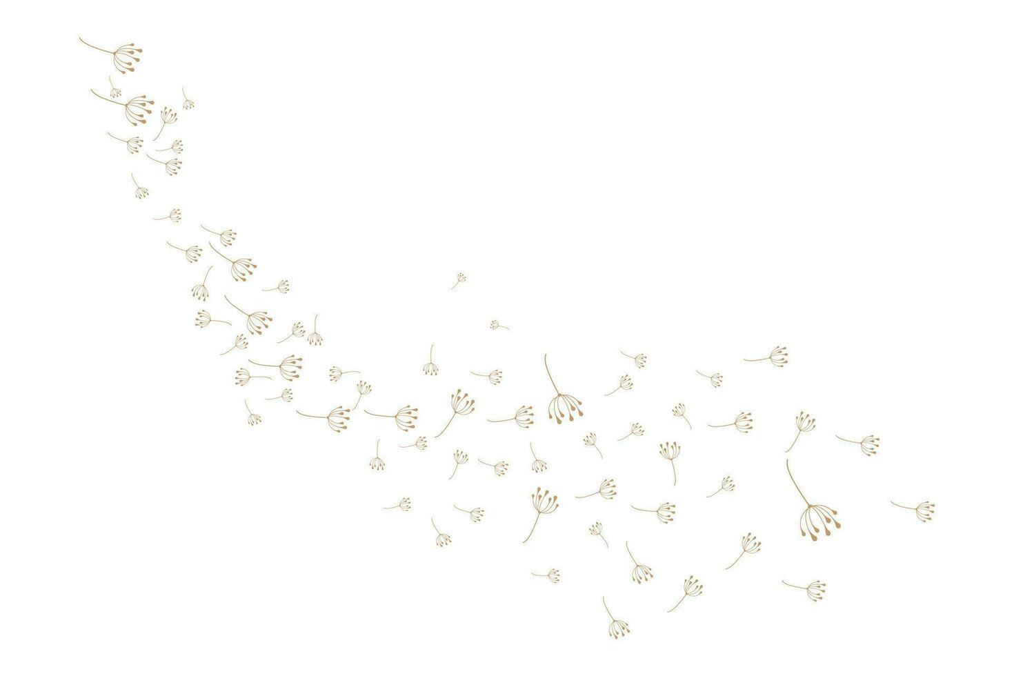 Dandelion Flower Logo Design Simple Vector Minimalist Symbol Template