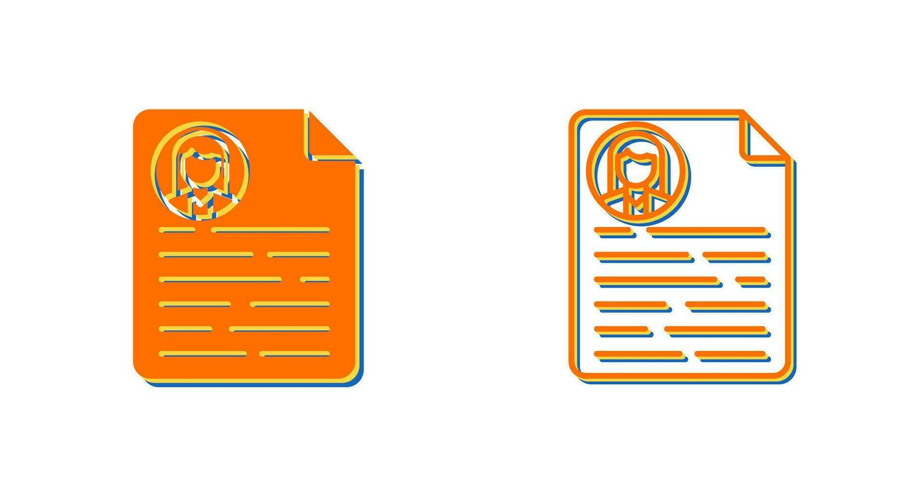 CV Vector Icon