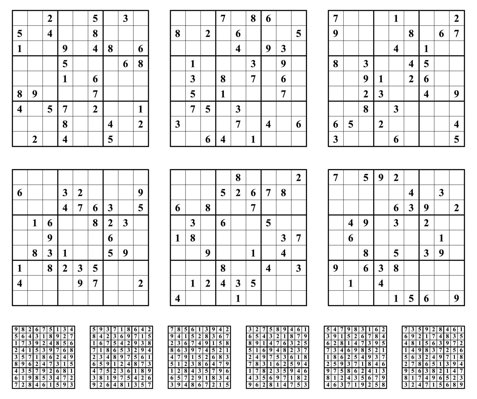 Sudoku game set with answers medium Difficulty. 28598288 Vector Art at