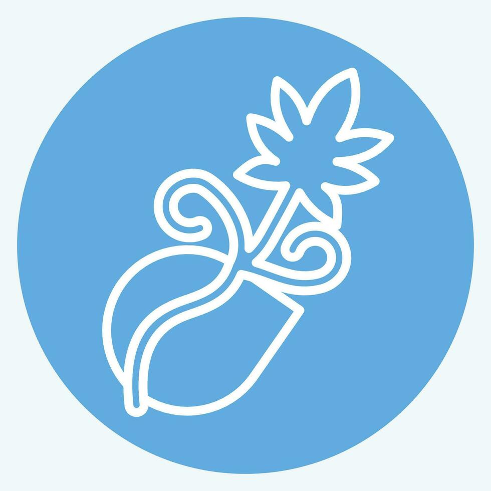 Icon Cannabis Seeds. related to Cannabis symbol. blue eyes style. simple design editable. simple illustration vector