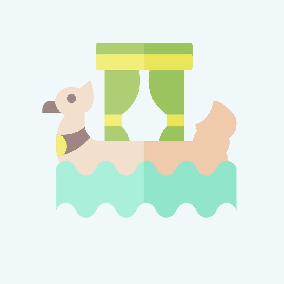 Icon Boat. related to Cambodia symbol. flat style. simple design editable. simple illustration vector