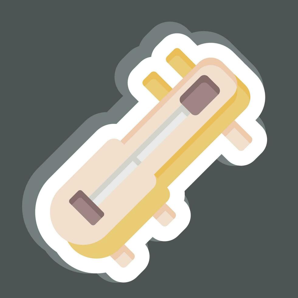 Sticker Krapeu. related to Cambodia symbol. simple design editable. simple illustration vector
