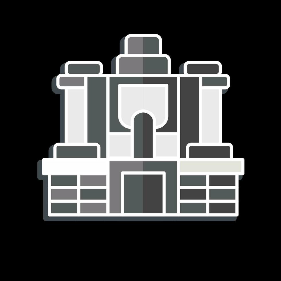 Icon Angkor Thom. related to Cambodia symbol. glossy style. simple design editable. simple illustration vector