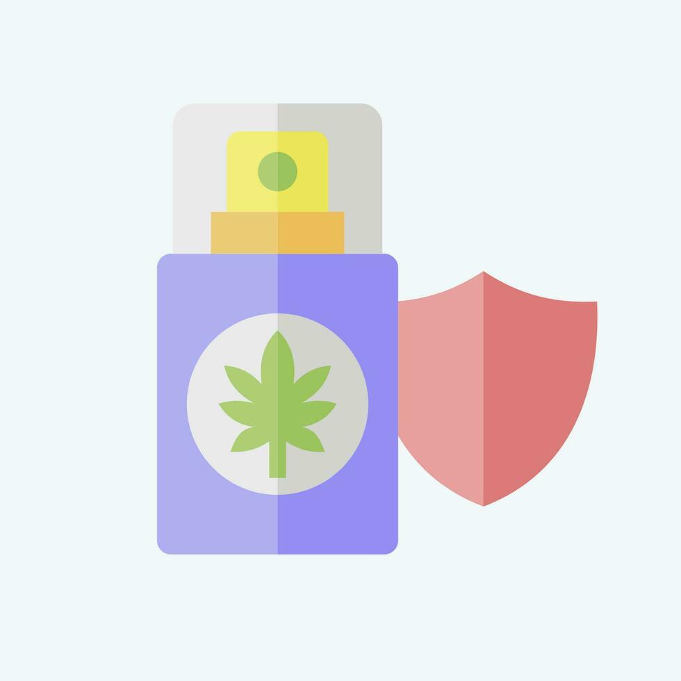 Icon Quality Product. related to Cannabis symbol. flat style. simple design editable. simple illustration vector