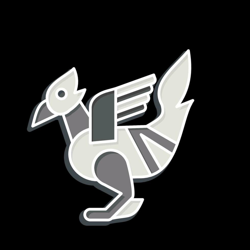 Icon Bird Statues. related to Cambodia symbol. glossy style. simple design editable. simple illustration vector