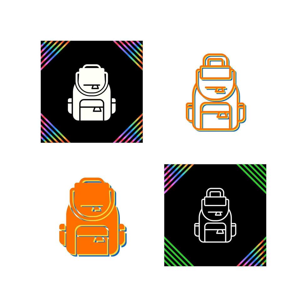 icono de vector de mochila