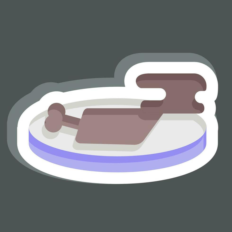 Sticker Ragu Sach Moan. related to Cambodia symbol. simple design editable. simple illustration vector