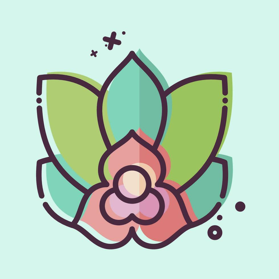 Icon Rumdul. related to Cambodia symbol. MBE style. simple design editable. simple illustration vector