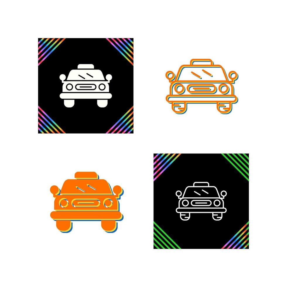 icono de vector de taxi