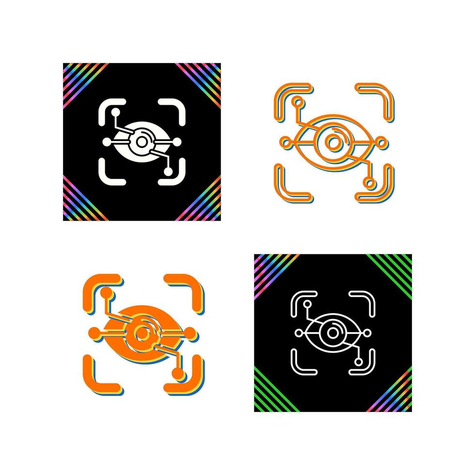 Eye Recognition Vector Icon