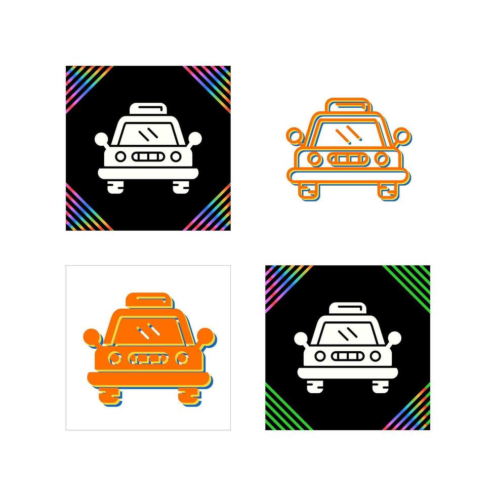 icono de vector de taxi